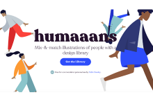 人物与场景自主切换的插图设计库——humaaans